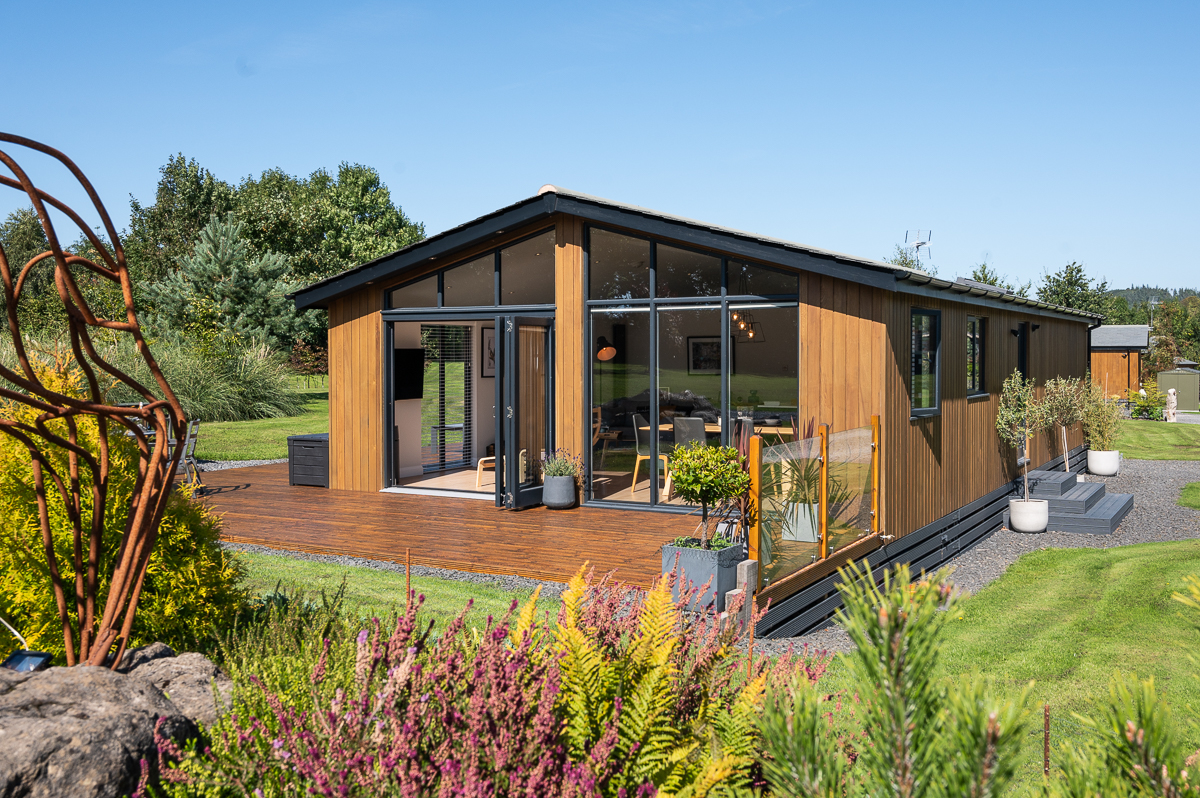 Beautiful Luxury Timber Lodges crafted by Sitka on a Lodge site in Cumbria the Lakes District